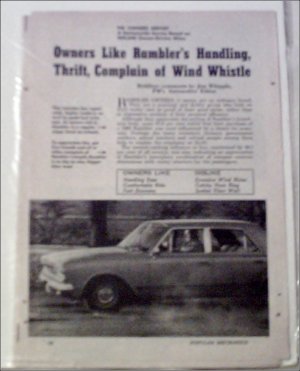 1963 American Motors Rambler Drive Report article