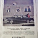 1963 American Motors Rambler Ambassador V8 990 4 dr sedan car ad