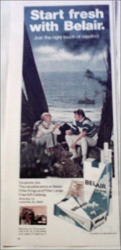1971 Belair & Belair Filter Longs Cigarettes ad #4