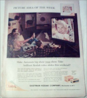 1960 Kodak Color Slides Autumn ad