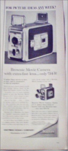 1960 Kodak Brownie Movie Camera ad