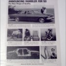 1963 American Motors Rambler Classic Six 4 dr sedan car ad