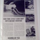 1963 American Motors Rambler Twin-Stick Floor Shift ad