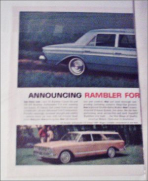 1963 American Motors Rambler Lineup car ad