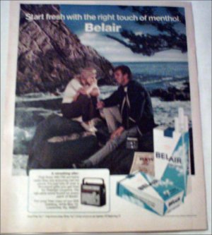 1972 Belair & Belair Filter Longs AM/FM Radio ad