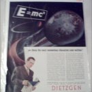 1946 Dietzgen Company E=MC ad