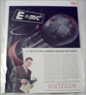 1946 Dietzgen Company E=MC ad