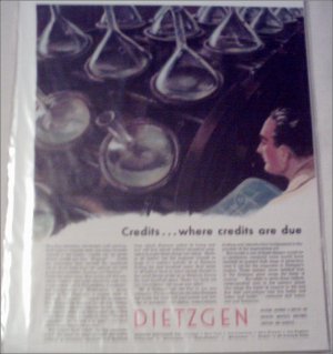 Dietzgen Company Credits ad