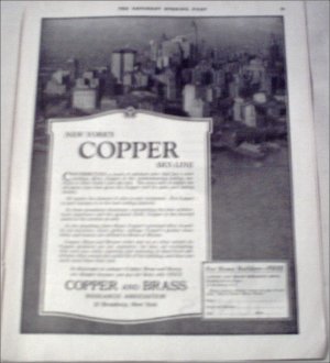 1922 Copper and Brass Research Association ad
