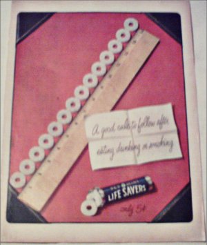 1957 PEP-O-MINT Lifesavers ad
