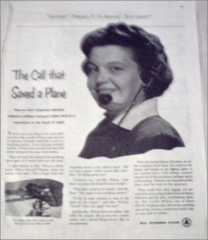 1951 Bell Telephone Lost Plane ad