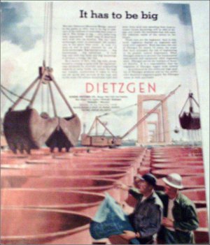1953 Dietzgen Delaware Bridge ad