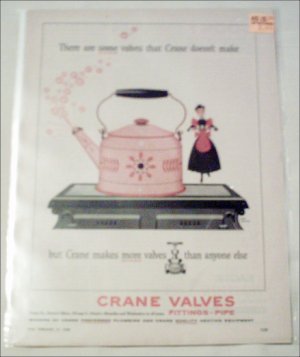 1958 Crane Valves ad