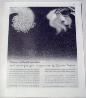 1946 Cranes Fine Papers ad