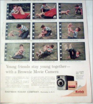 Kodak Brownie Movie Camera Puppy ad