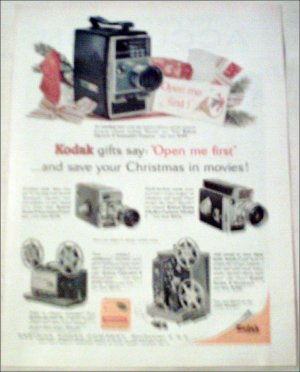 1962 Kodak Cameras Christmas ad
