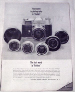 1962 Kodak Retina Reflex III Camera ad