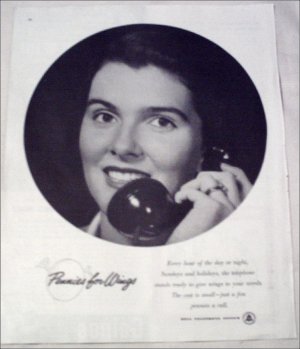 Bell Telephone Wings ad