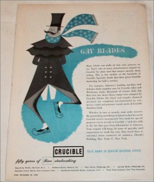1950 Crucible Steel Company ad