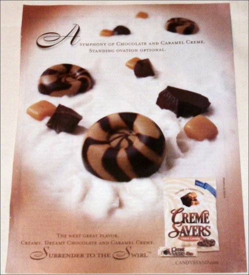 2002 Lifesavers Chocolate & Caramel Cremesavers ad