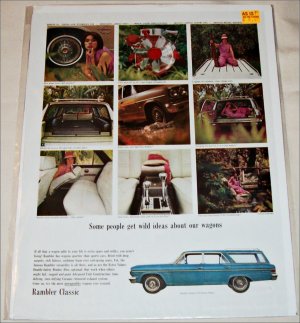 1965 American Motors Rambler Classic 770 4 dr stationwagon car ad