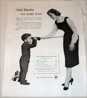 Bell Telephone Mother & Child ad
