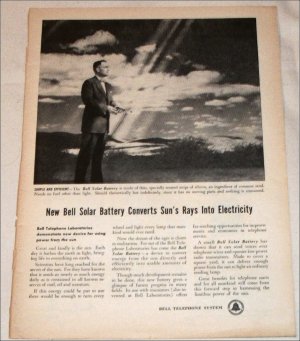 1956 Bell Telephone Solar Battery ad