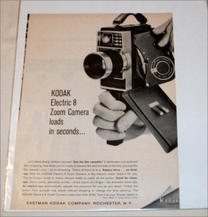 1963 Kodak Electric 8 Zoom Camera ad