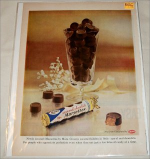 1958 Mars Marsettes Chocolates ad #2