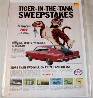 1965 Esso Sweepstakes ad #1 featuring Marlin
