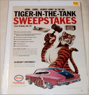 1965 Esso Sweepstakes ad #2 featuring Marlin