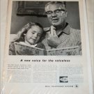Bell Telephone Electric Larynx ad