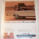 1965 American Motors Rambler Ambassador 990 convertible car ad white