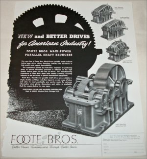 1948 Foote Bros Reduction Gear ad