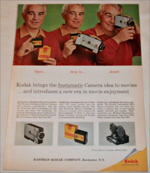 1965 Kodak Instamatic Movie Camera ad