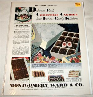 1929 Montgomery Ward Christmas Candy ad