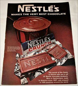 1967 Nestle's Crunch Candy Bar ad #1
