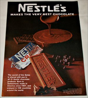 1967 Nestle's Crunch Candy Bar ad #2