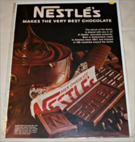 1967 Nestle's Milk Chocolate Candy Bar ad #1