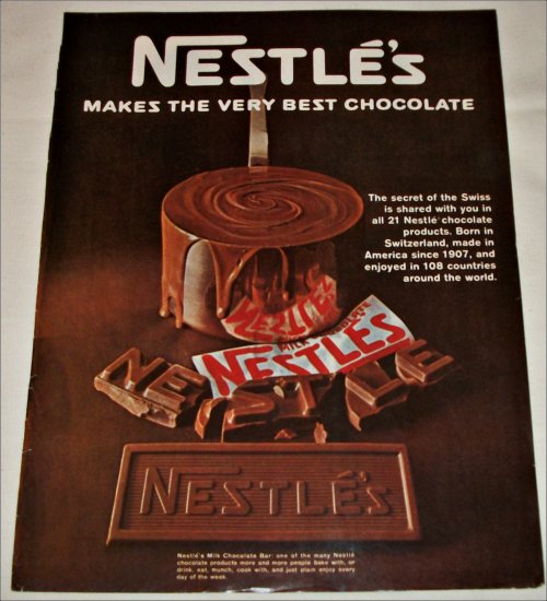 1967 Nestle's Milk Chocolate Candy Bar ad #2