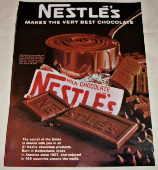1967 Nestle's Milk Chocolate Candy Bar ad #3