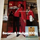 1971 Benson & Hedges 100's Cigarette Waiter ad