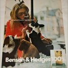 1971 Benson & Hedges 100's Cigarette Puppies ad