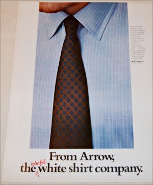 1968 Arrow Mini-Stripe Shirt ad