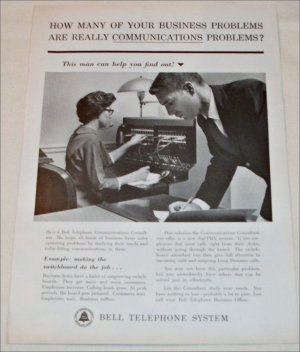 Bell Telephone Communications Consultant ad