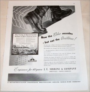 1945 J. E. Sirrine ad