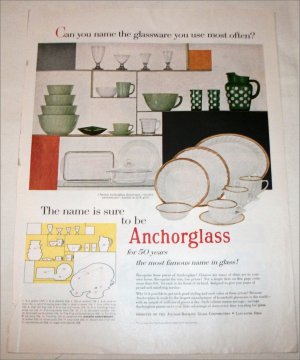 1955 Anchorglass 50th Anniversary ad