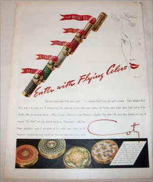 1939 Coty Lipstick ad