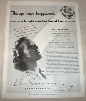 1936 Coty Air Spun Face Powder ad