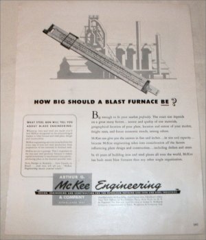 McKee Engineering Blast Furnace ad
